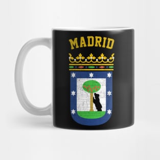 Madrid - Vintage Faded Look Design Mug